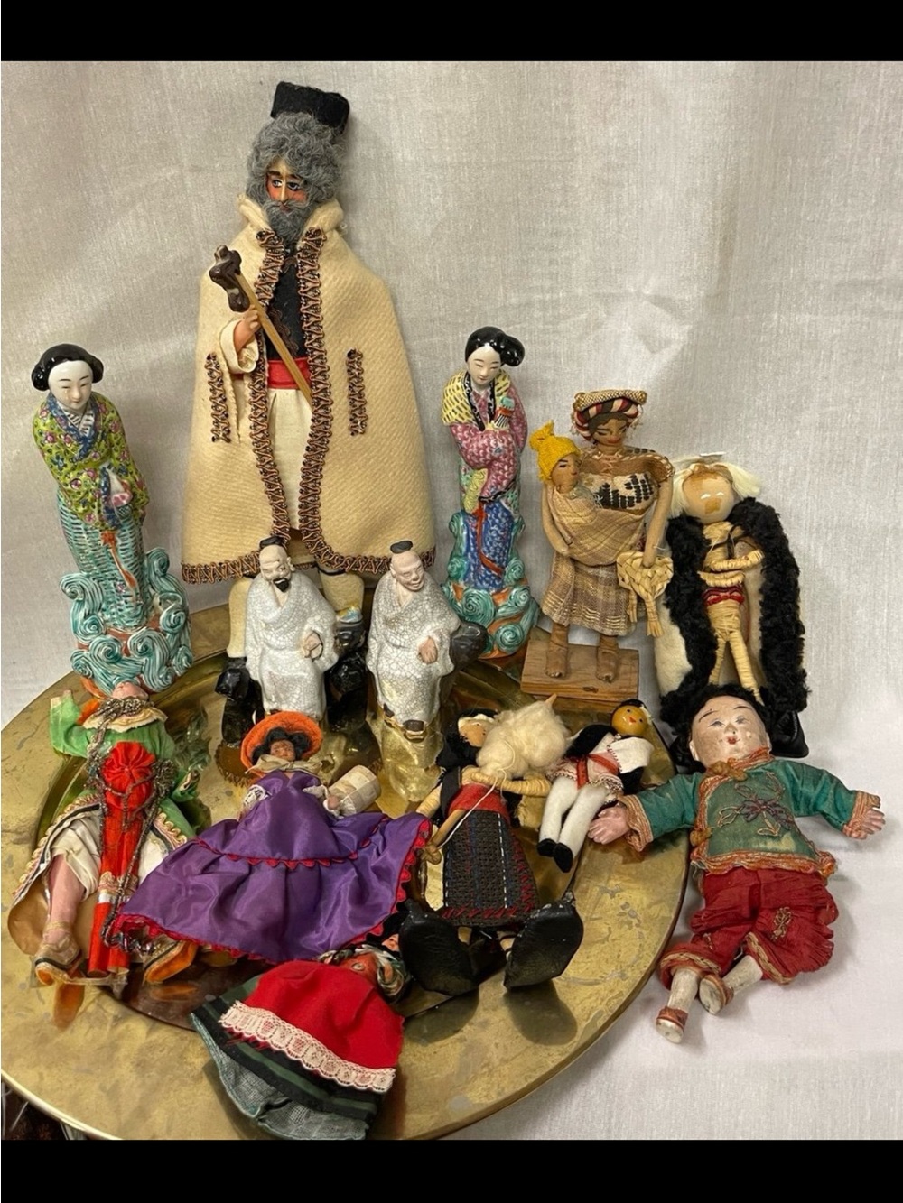Assorted Vintage Decorative Dolls Set - Multi-Color Home Accent Collection